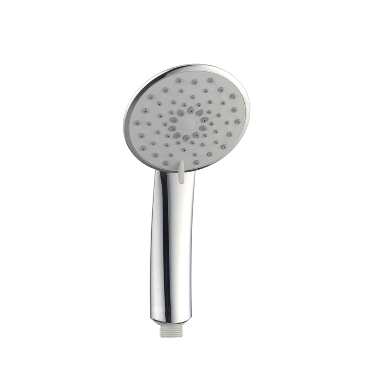 Cabezal de ducha de mano de plástico ABS cromado con lluvia de alta calidad de 5 funciones
